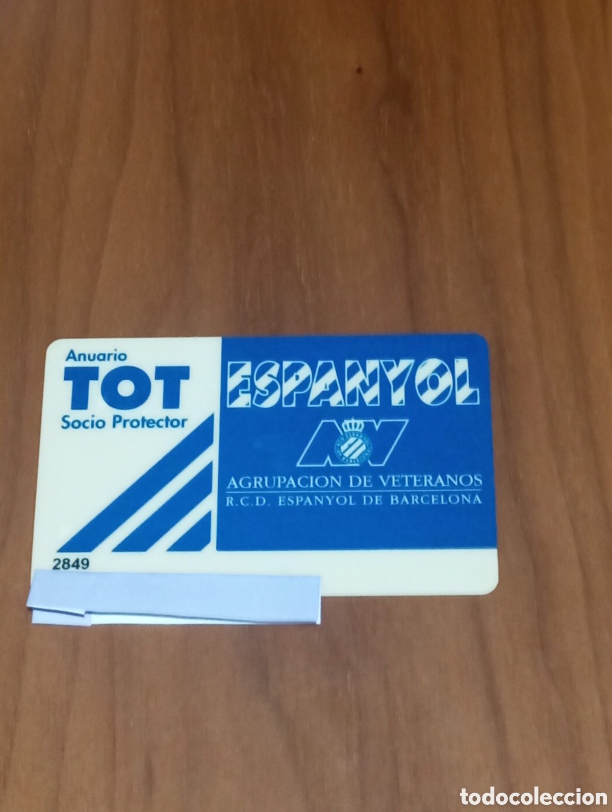 Coleccionismo deportivo: CARNET SOCIO PROTECTOR RCD ESPANYOL AGRUPACION DE VETERANOS