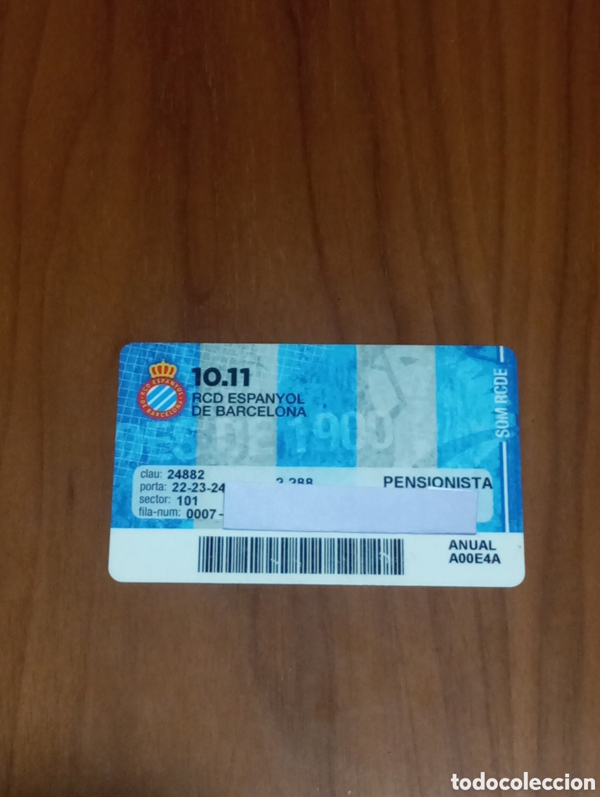 Coleccionismo deportivo: CARNET ABONO RCD ESPANYOL 2010 2011