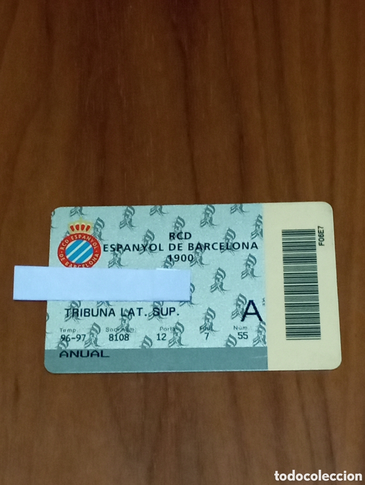 Sammelleidenschaft Sport: CARNET ABONO RCD ESPANYOL 1996 1997 TEMPORADA DEBUT ROOKIE TAMUDO