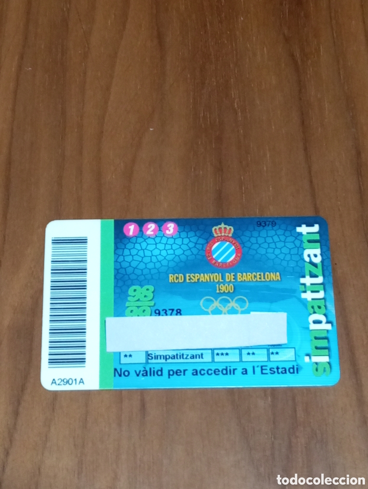 Coleccionismo deportivo: CARNET ABONO SIMPATITZANT RCD ESPANYOL 1998 1999