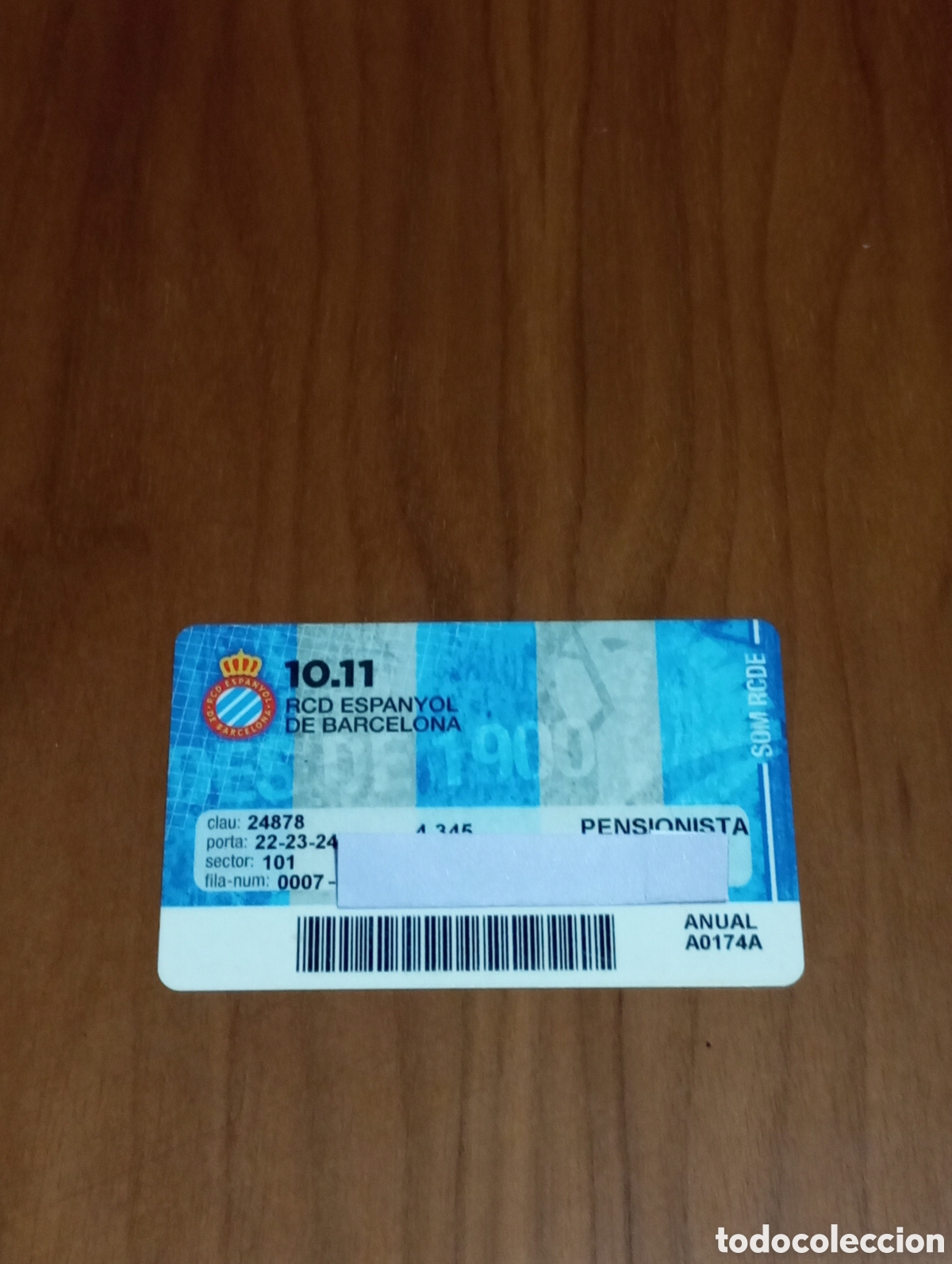 Coleccionismo deportivo: CARNET ABONO RCD ESPANYOL 2010 2011