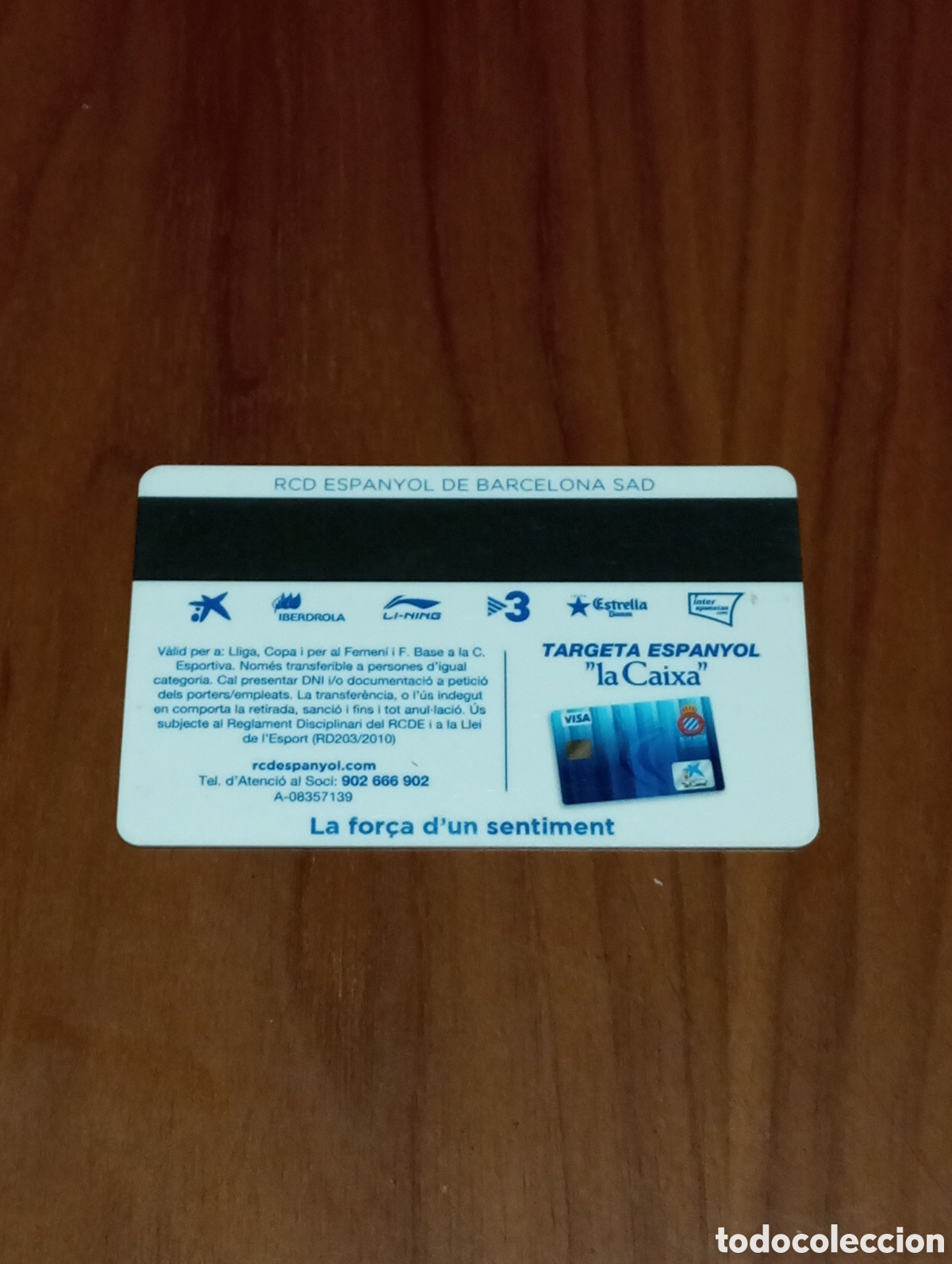 Coleccionismo deportivo: CARNET ABONO RCD ESPANYOL 2011 2012 - Foto 2