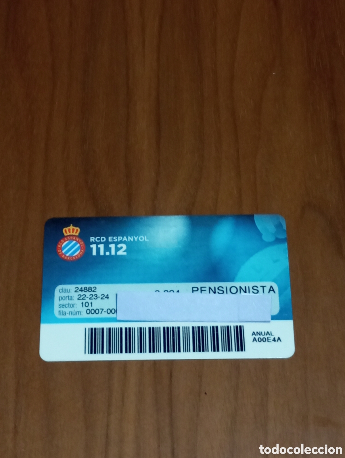 Coleccionismo deportivo: CARNET ABONO RCD ESPANYOL 2011 2012