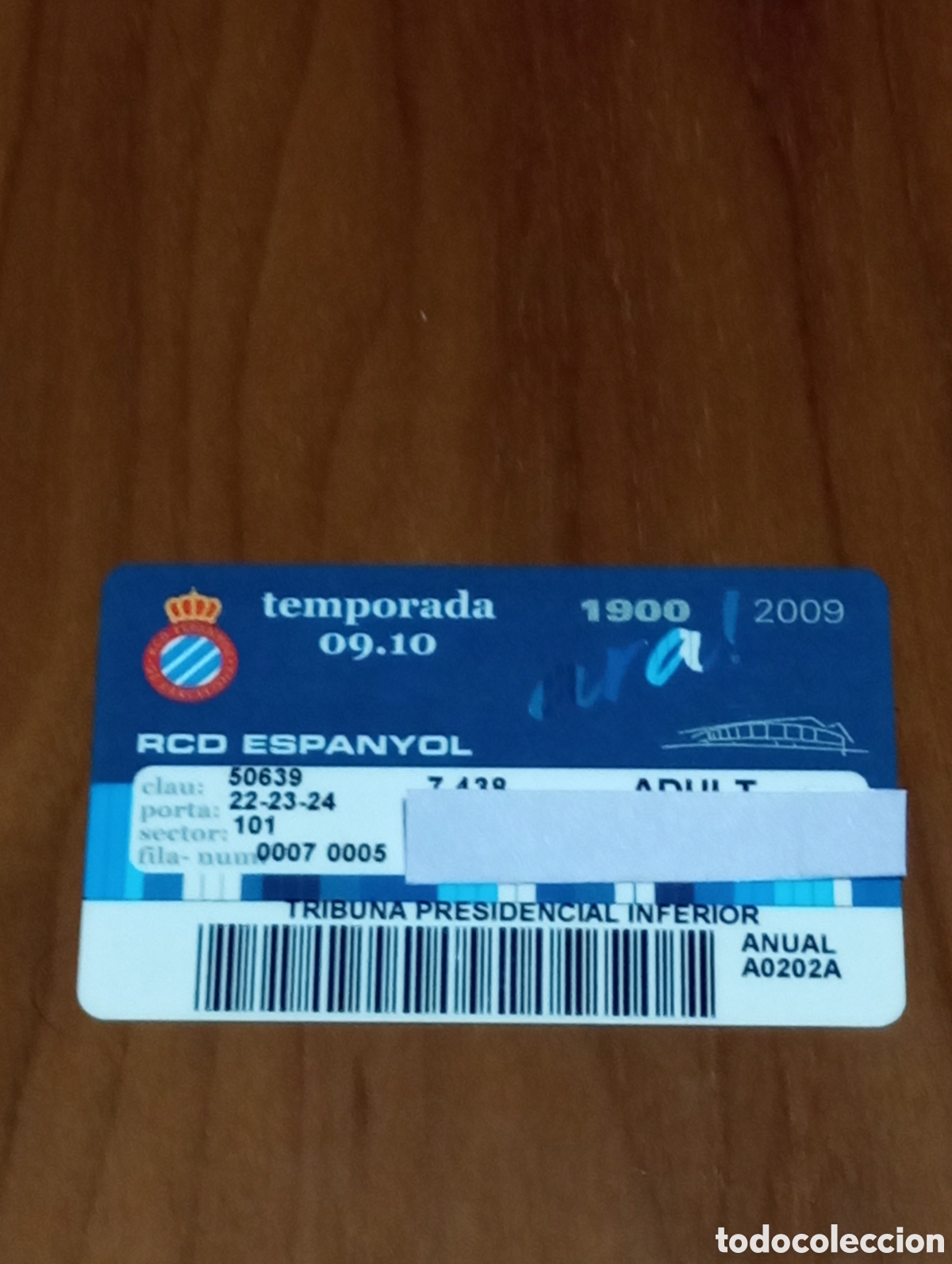 Coleccionismo deportivo: CARNET ABONO RCD ESPANYOL 2009 2010