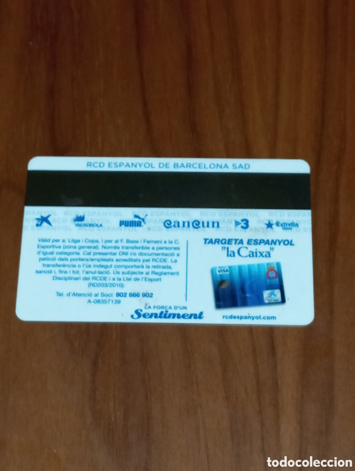 Coleccionismo deportivo: CARNET ABONO RCD ESPANYOL 2012 2013 - Foto 2
