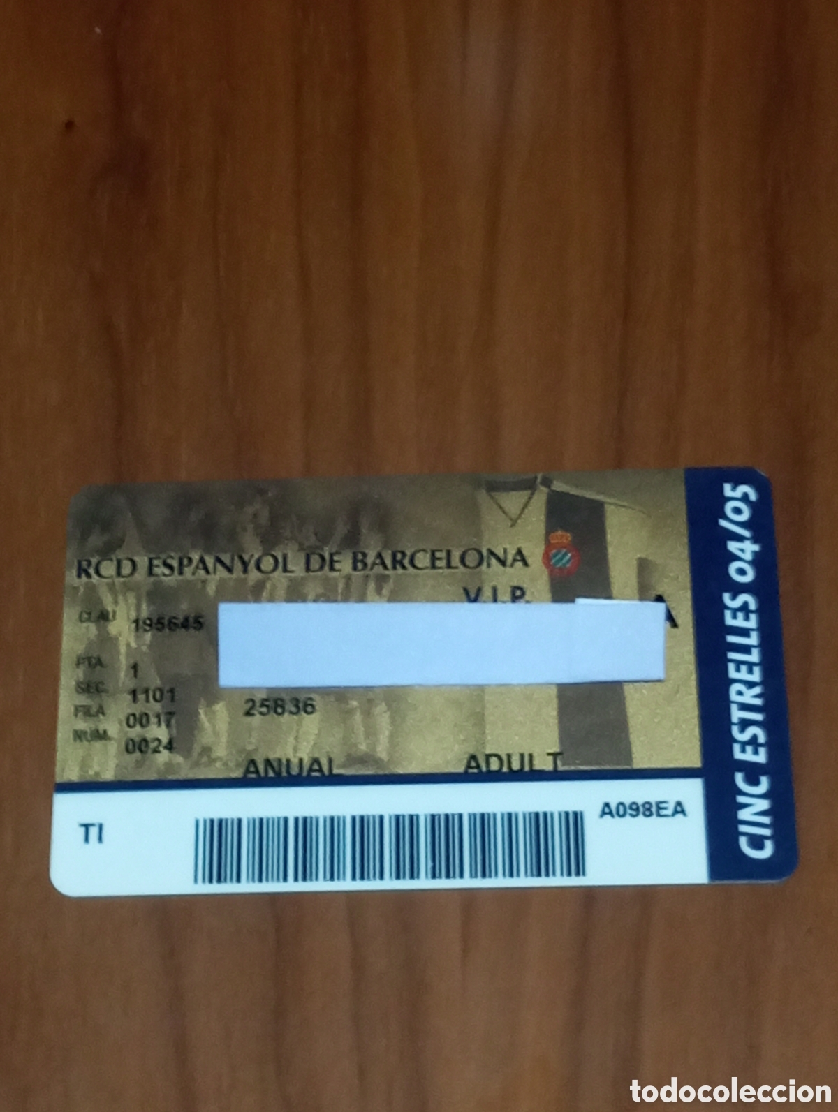 Coleccionismo deportivo: DEBUT OFICIAL PROFESIONAL LIONEL MESSI FC BARCELONA 16/10/2004 CARNET ABONO RCD ESPANYOL 2004 2005