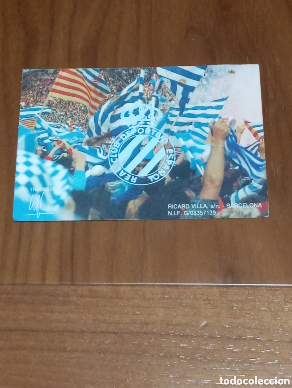 Coleccionismo deportivo: CARNET SOCIO RCD ESPANYOL 1992