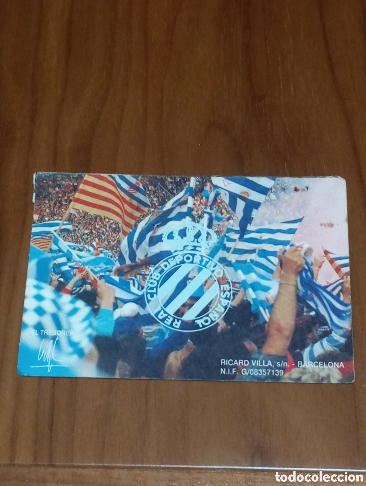 Coleccionismo deportivo: CARNET SOCIO RCD ESPANYOL 1992