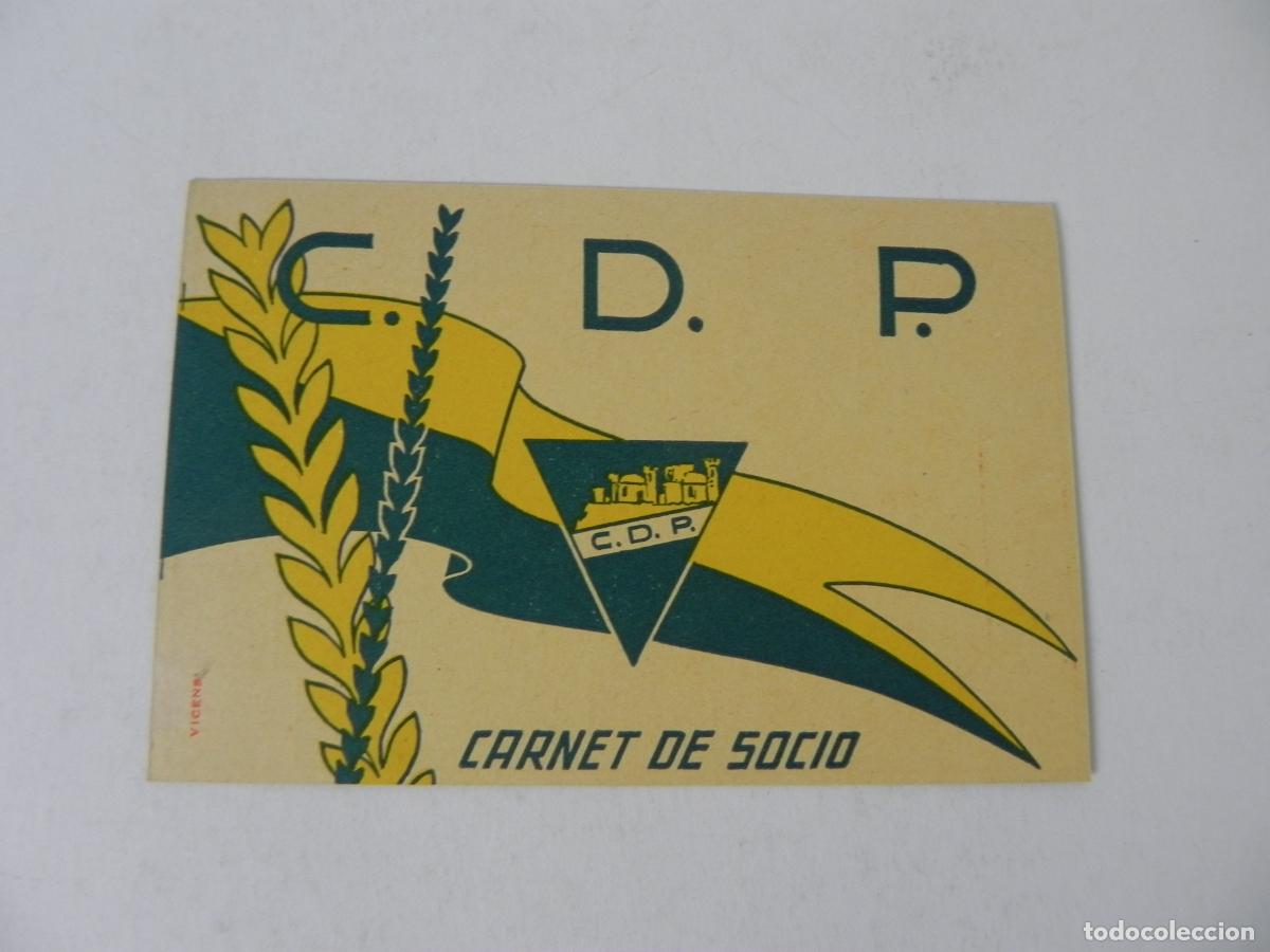Coleccionismo deportivo: Muy Rara Variedad-Carnet de Socio de Trienio en Blanco -C.D.P. -Sin Rellenar-Impecable - A&ntilde;os 50/60