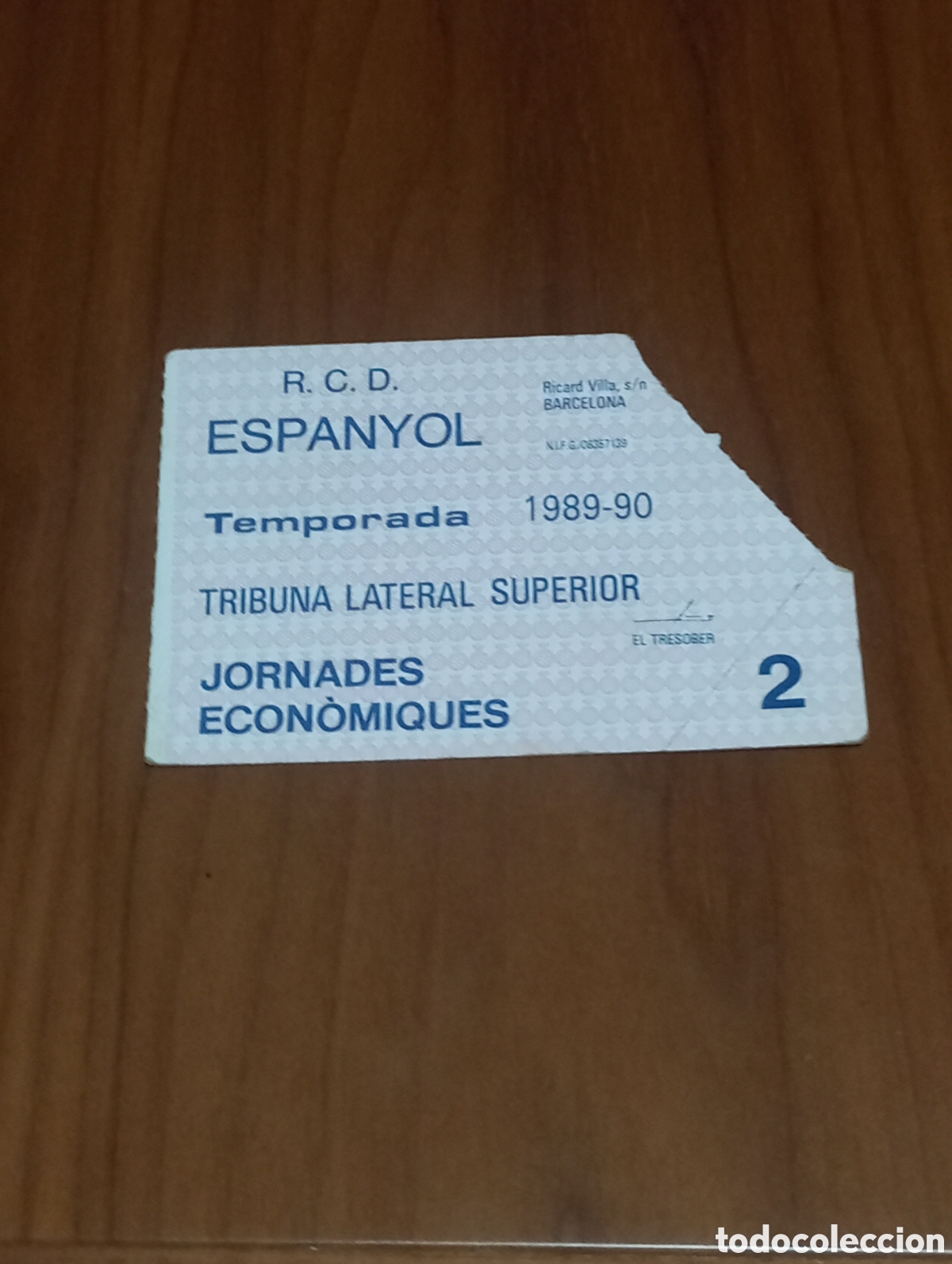 Coleccionismo deportivo: CARNET ABONO RCD ESPANYOL 1989 1990 JORNADES ECON&Ograve;MIQUES