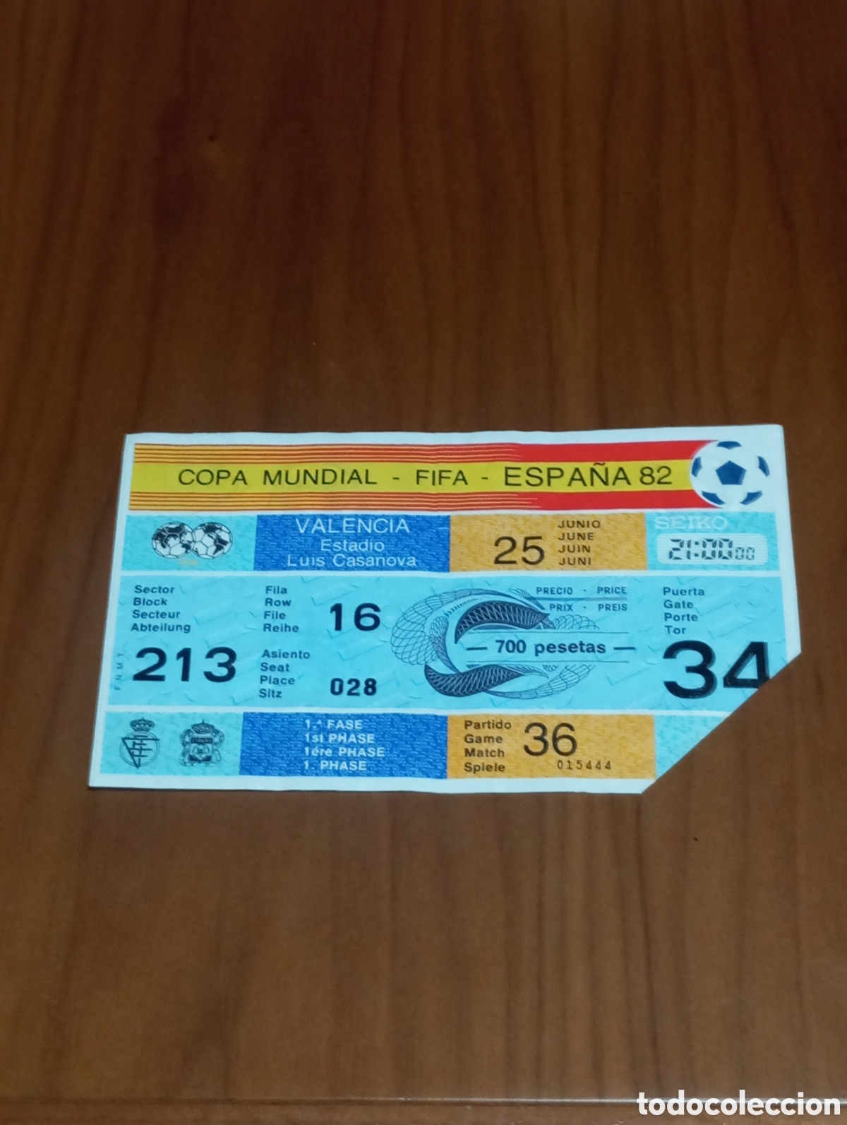 Coleccionismo deportivo: ENTRADA FUTBOL MUNDIAL 1982 WC 82 ESPA&Ntilde;A IRLANDA DEL NORTE