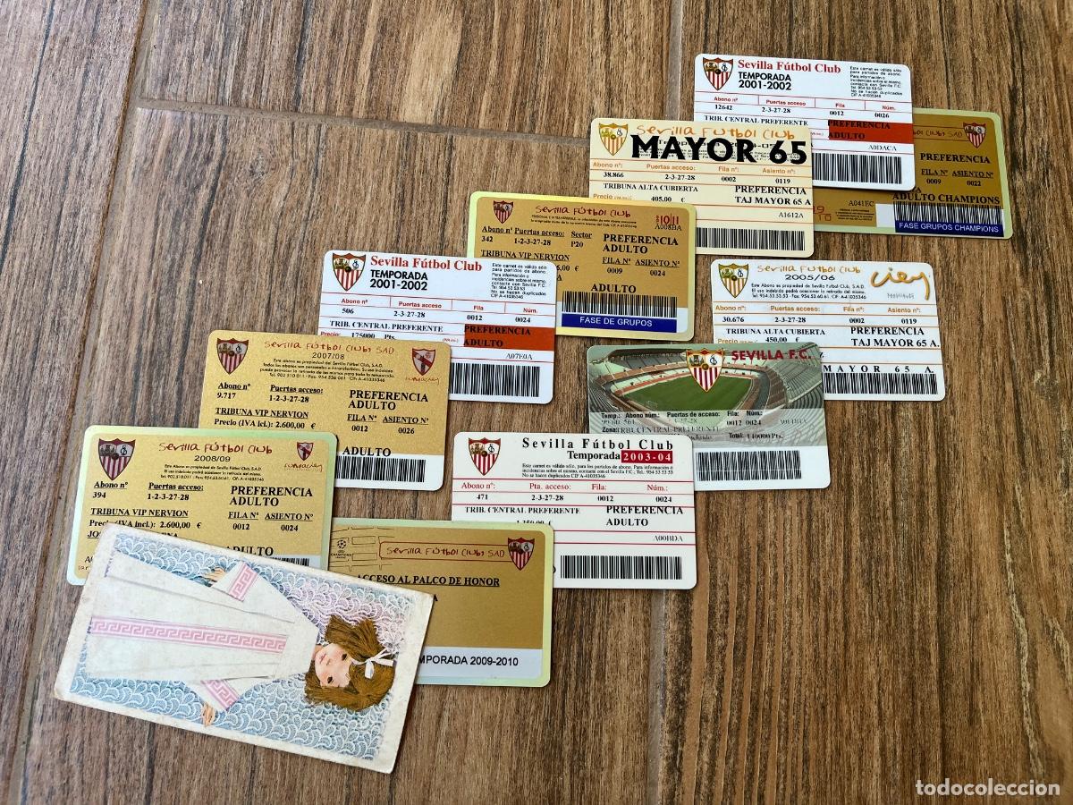 Coleccionismo deportivo: COLECCI&Oacute;N DE CARNET DEL SEVILLA F&Uacute;TBOL CLUB - INCLUYE ACCESO AL PALCO Y A LA CHAMPIONS LEAGUE