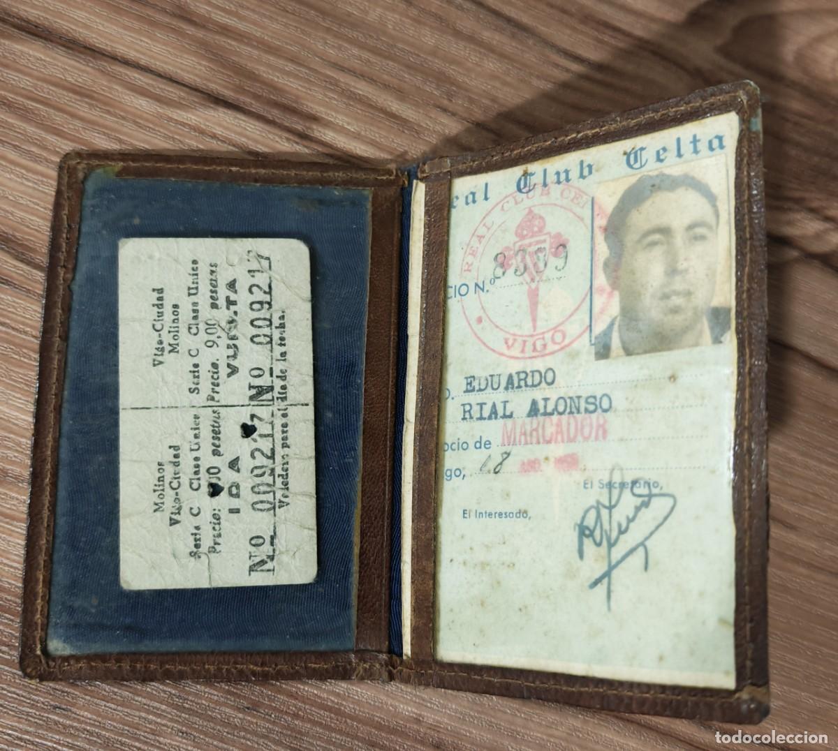 Coleccionismo deportivo: Carnet Abono / Abonado Celta de Vigo 1953-54