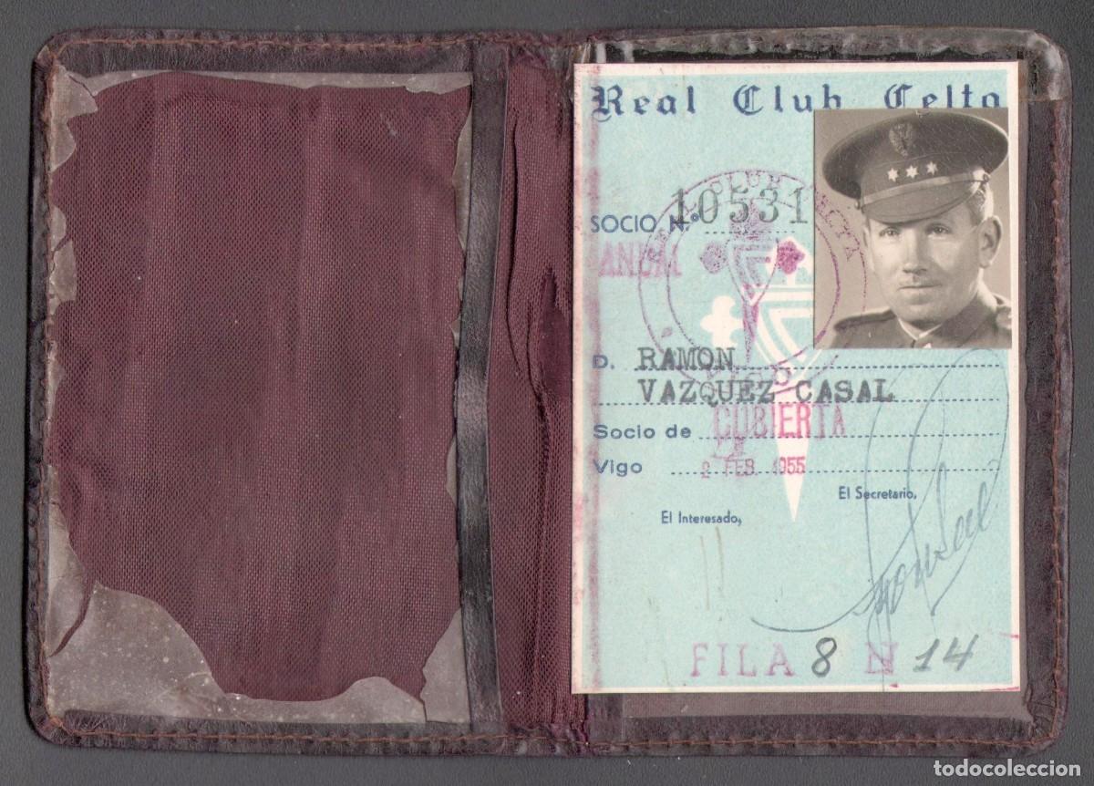 Coleccionismo deportivo: Carnet Abono / Abonado Celta de Vigo 1954-55