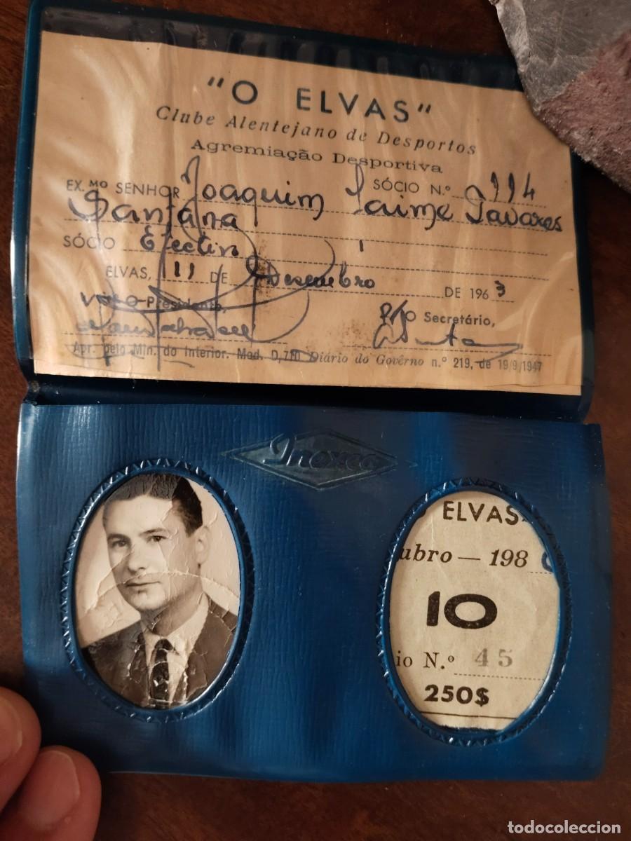 Colecionismo desportivo: Portugal. Carnet de socio de &rdquo;O ELVAS&rdquo;, Clube Alentejano de Desportos. 1963.