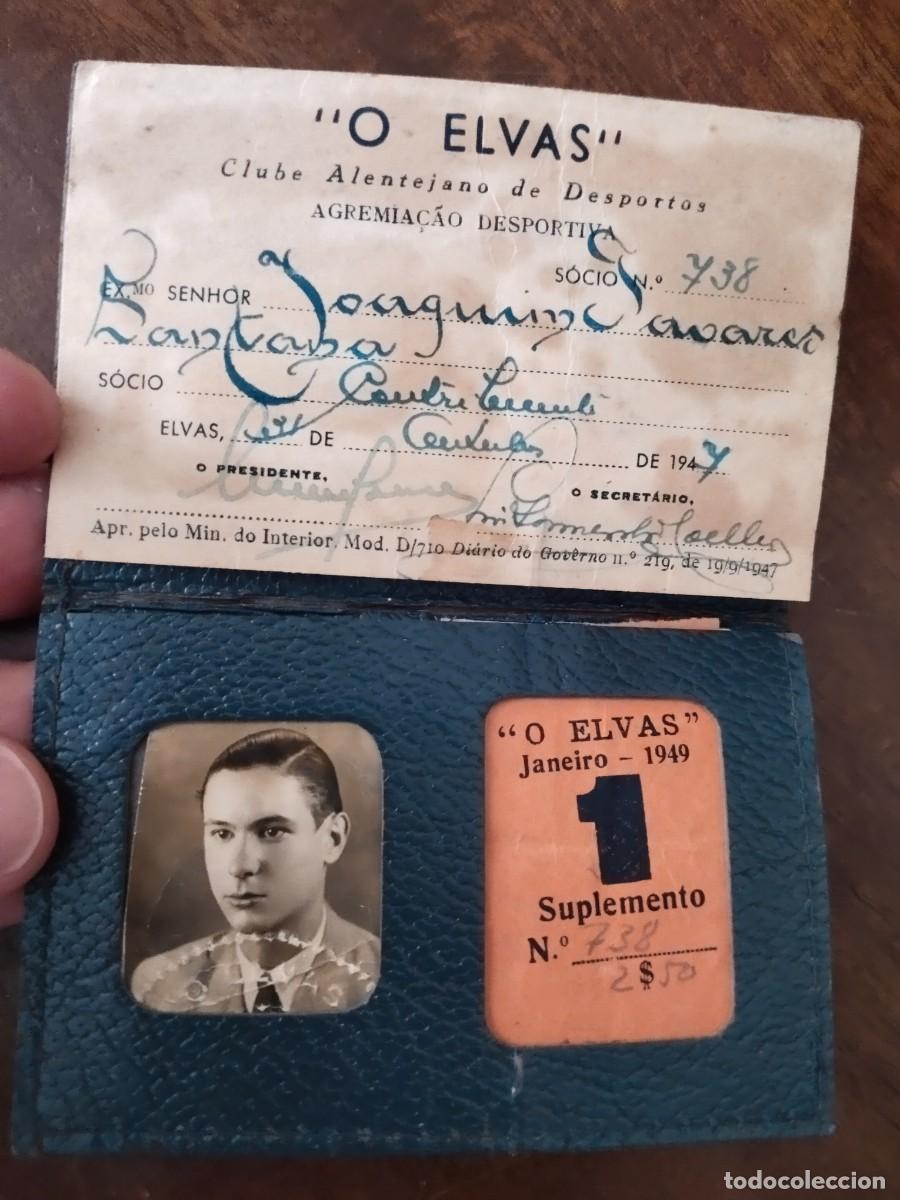 Colecionismo desportivo: Carnet de socio de &rdquo;O ELVAS&rdquo; Clube Alentejano de Desportos. A&ntilde;o 1947.