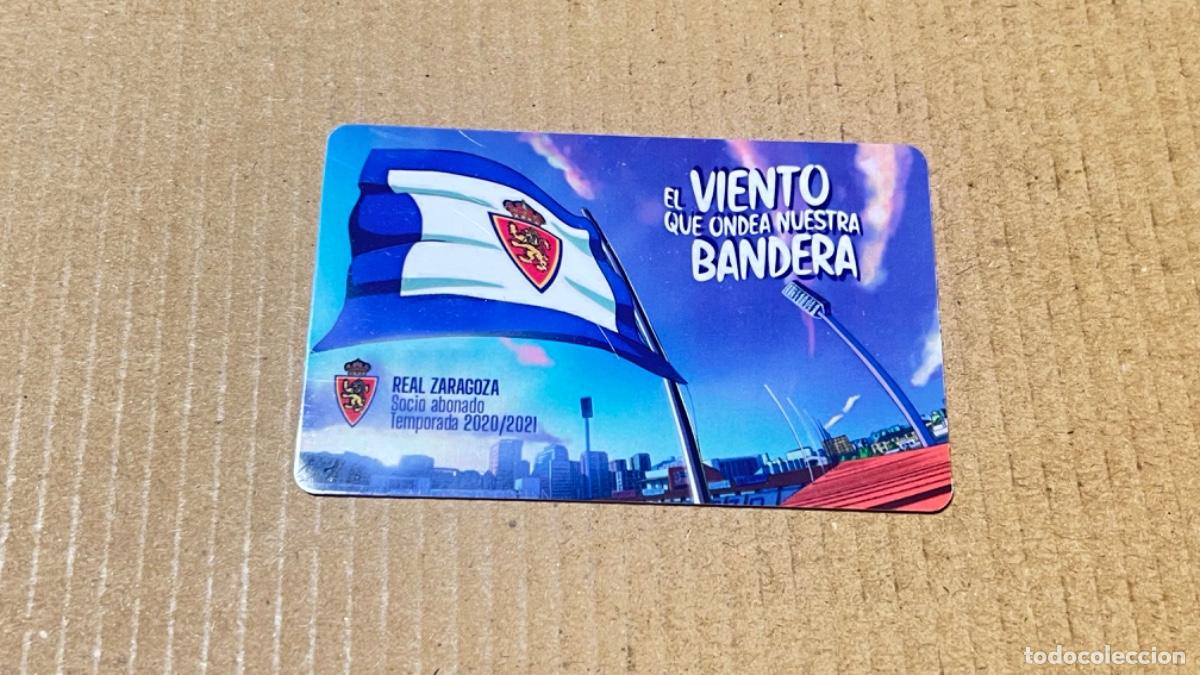 Coleccionismo deportivo: REAL ZARAGOZA 2020/21 tarjeta socio abonado carnet cerveza Ambar