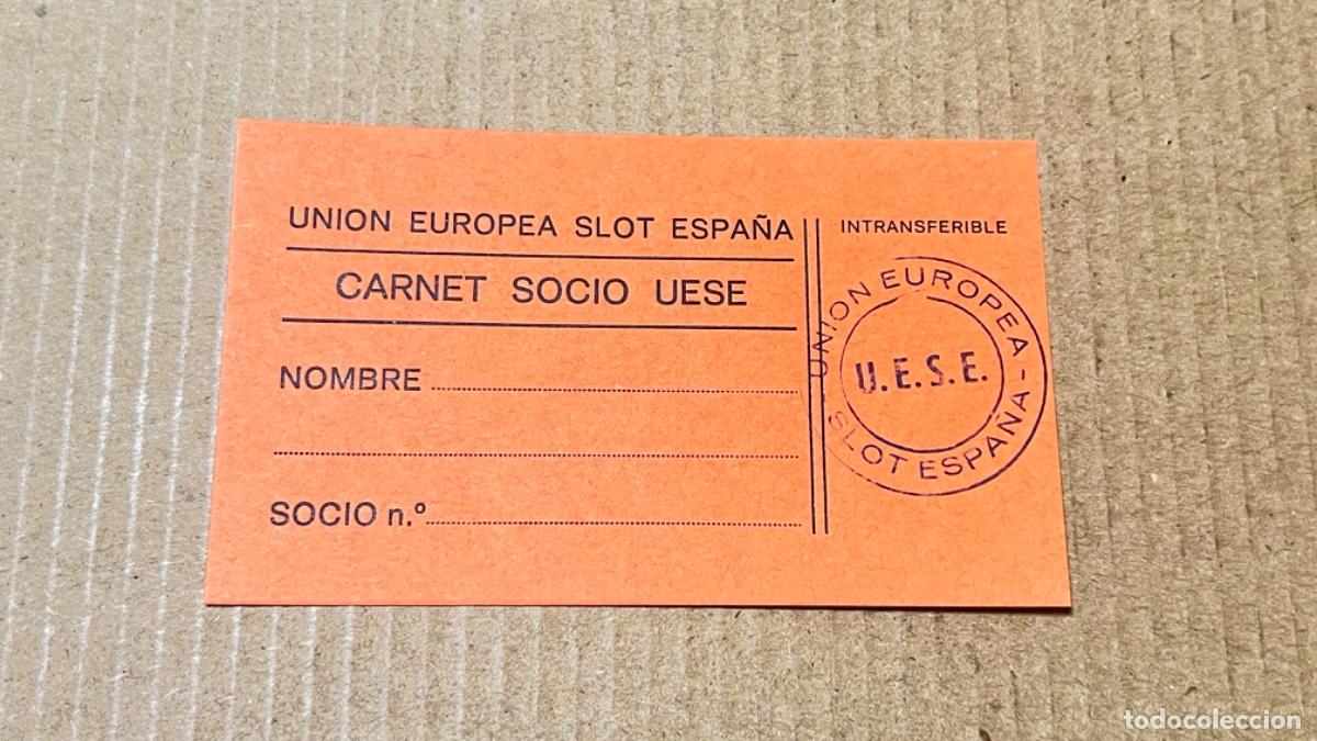 Coleccionismo deportivo: tarjeta socio carnet UNI&Oacute;N EUROPEA SLOT ESPA&Ntilde;A UESE casino