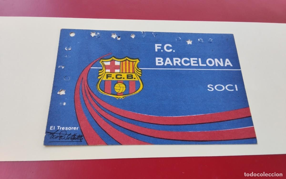 Coleccionismo deportivo: F.C. BARCELONA CARNET DE SOCIO ANUAL A&Ntilde;O 1979 , BUEN ESTADO