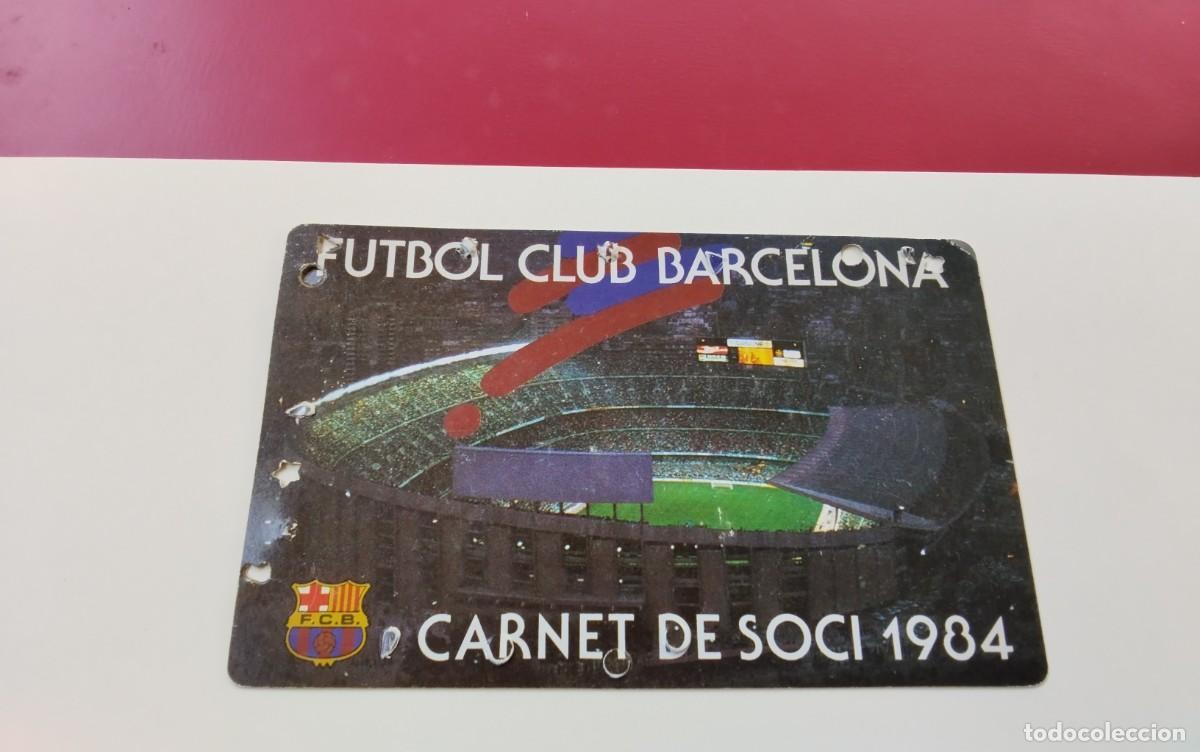 Coleccionismo deportivo: F.C. BARCELONA CARNET DE SOCIO ANUAL TEMPORADA 1984 , BUEN ESTADO
