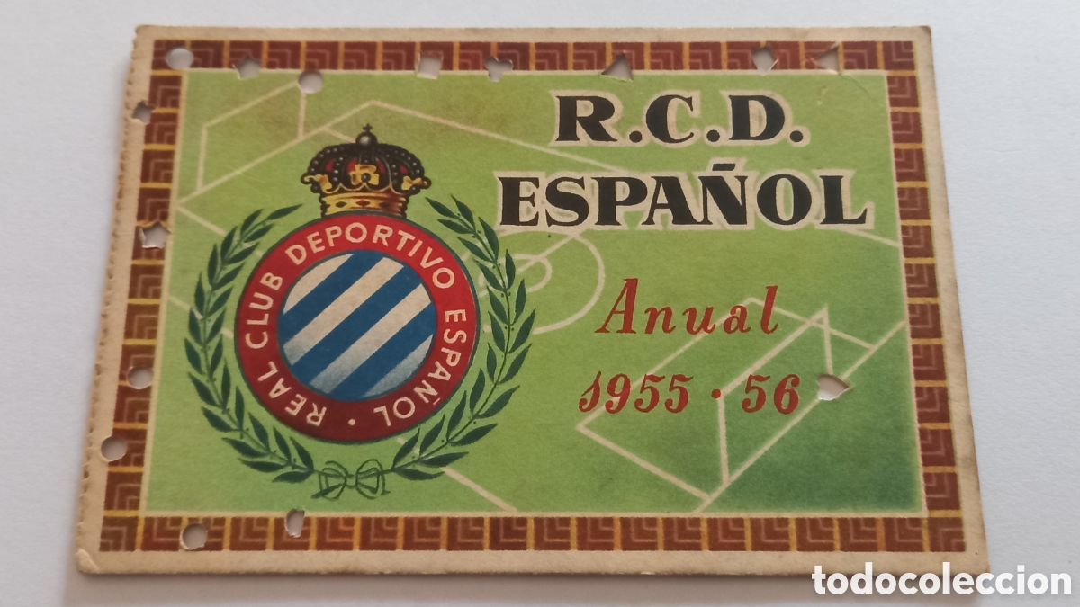 Coleccionismo deportivo: RCD ESPA&Ntilde;OL. Carnet anual 1955-56