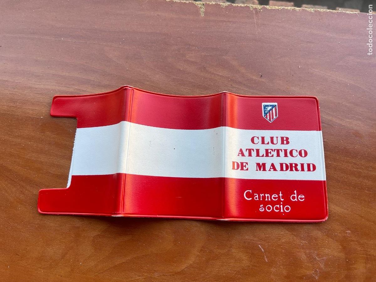 Coleccionismo deportivo: CARNET DE SOCIO O ABONADO DEL CLUB ATL&Eacute;TICO DE MADRID A&Ntilde;OS 90