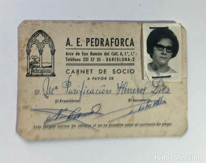Coleccionismo deportivo: CARNET AGRUPACI&Oacute;N DE ESQU&Iacute; PEDRAFORCA / BARCELONA 1967