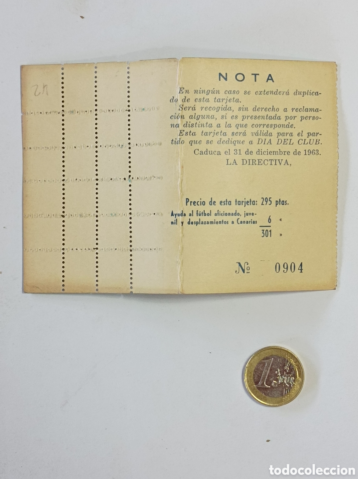 Coleccionismo deportivo: ABONO 1963 ATL&Eacute;TICO DE MADRID. COMPLETO. - Foto 2