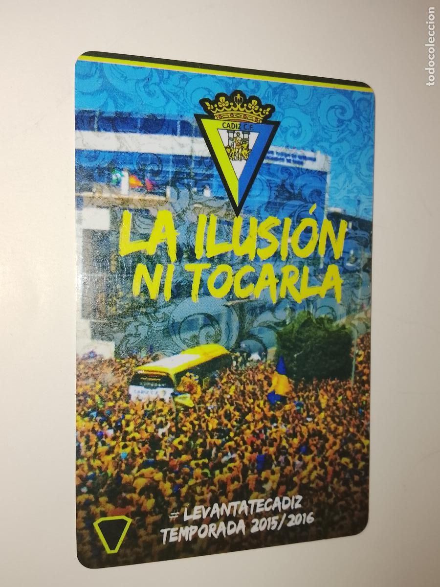 Coleccionismo deportivo: TARJETA CARNET DE SOCIO PASE ENTRADA O SIMILAR CADIZ CLUB DE FUTBOL ABONADOS 2015 2016
