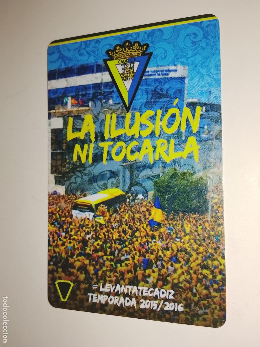 Coleccionismo deportivo: TARJETA CARNET DE SOCIO PASE ENTRADA O SIMILAR CADIZ CLUB DE FUTBOL ABONADOS 2015 2016