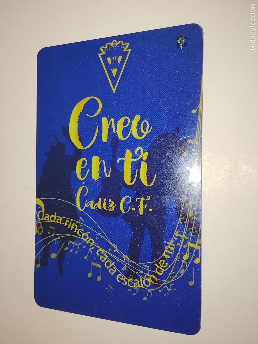 Coleccionismo deportivo: TARJETA CARNET DE SOCIO PASE ENTRADA O SIMILAR CADIZ CLUB DE FUTBOL ABONADOS 2020 2021