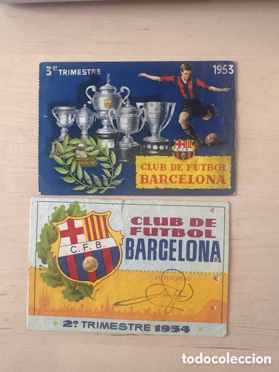 Coleccionismo deportivo: Carnet de socio del FCB