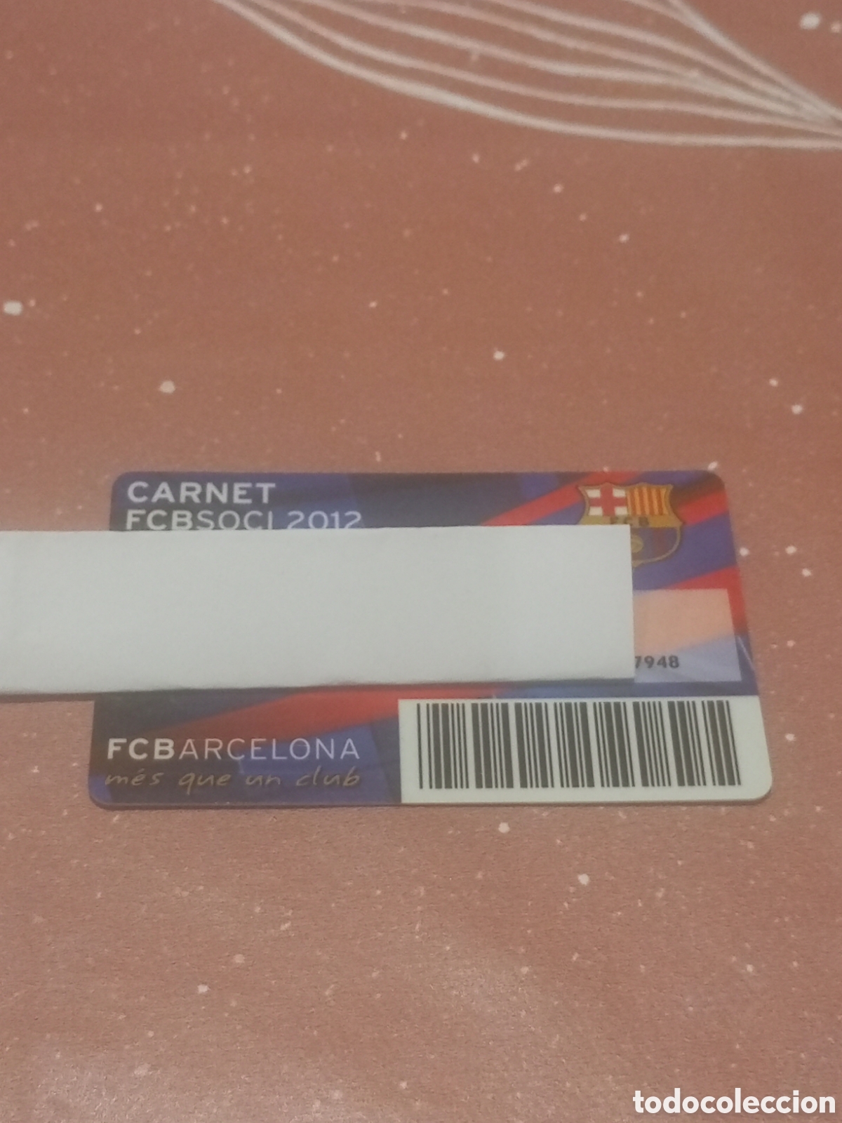 Coleccionismo deportivo: CARNET SOCIO ANUAL BAR&Ccedil;A FC BARCELONA 2012