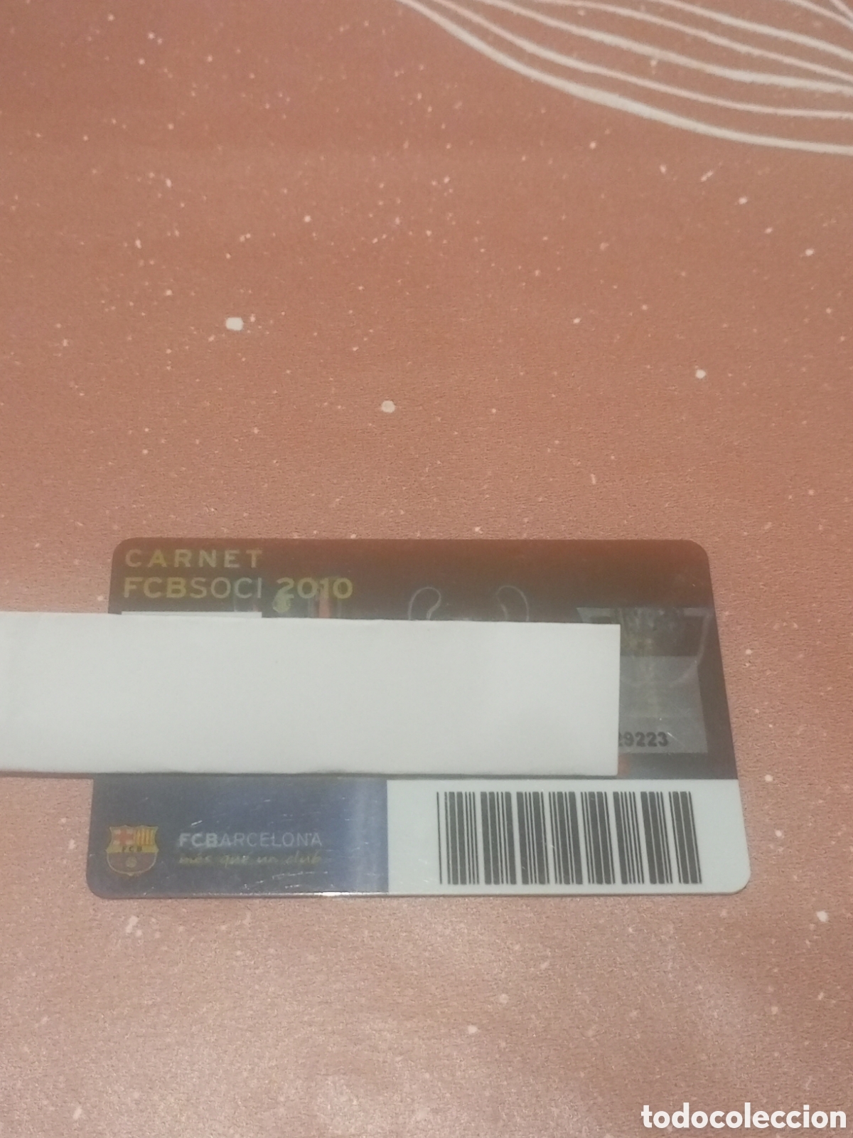 Coleccionismo deportivo: CARNET SOCIO ANUAL BAR&Ccedil;A FC BARCELONA 2010