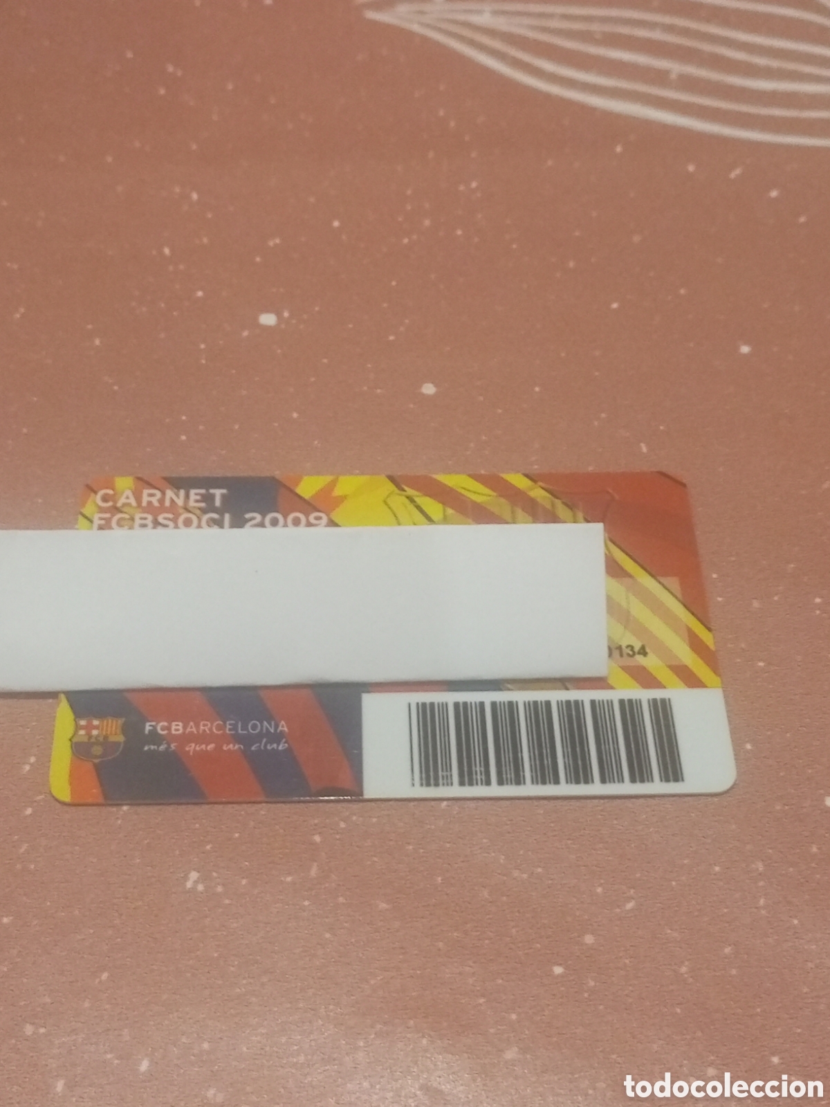 Coleccionismo deportivo: CARNET SOCIO ANUAL BAR&Ccedil;A FC BARCELONA 2009