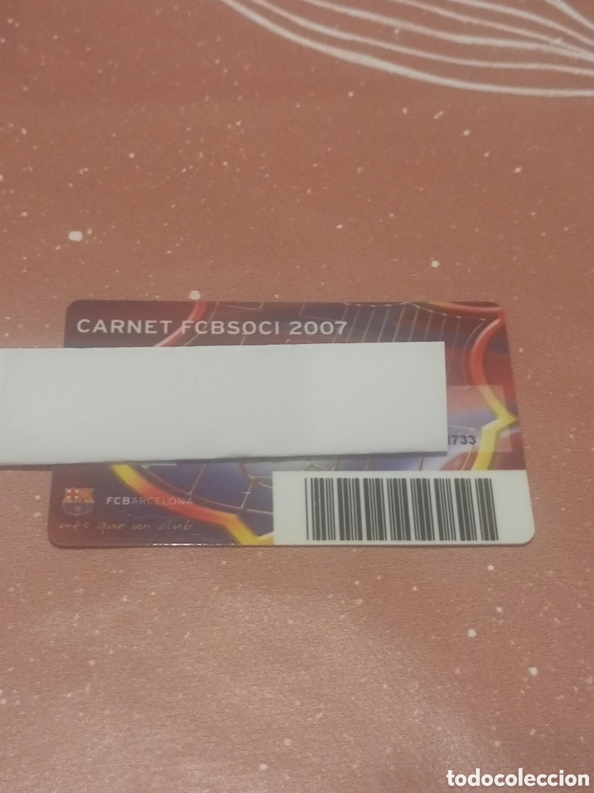 Coleccionismo deportivo: CARNET SOCIO ANUAL BAR&Ccedil;A FC BARCELONA 2007