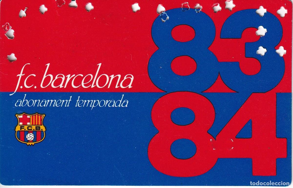 Coleccionismo deportivo: CARNET DE SOCIO DEL FUTBOL CLUB BARCELONA DEL A&Ntilde;O 1983-84 TRIBUNA 2&ordf; GRADERIA (BAR&Ccedil;A)