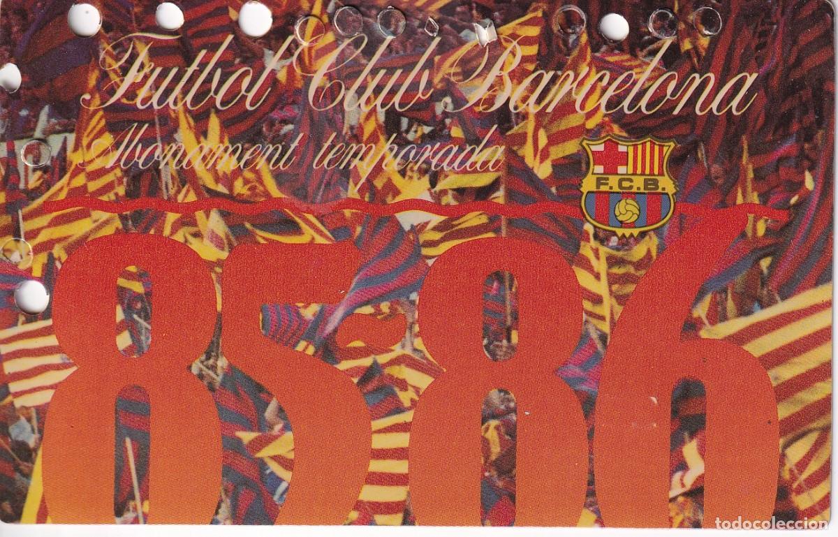 Coleccionismo deportivo: CARNET DE SOCIO DEL FUTBOL CLUB BARCELONA DEL A&Ntilde;O 1985-86 GOL SUD 2&ordf; GRADERIA (BAR&Ccedil;A)