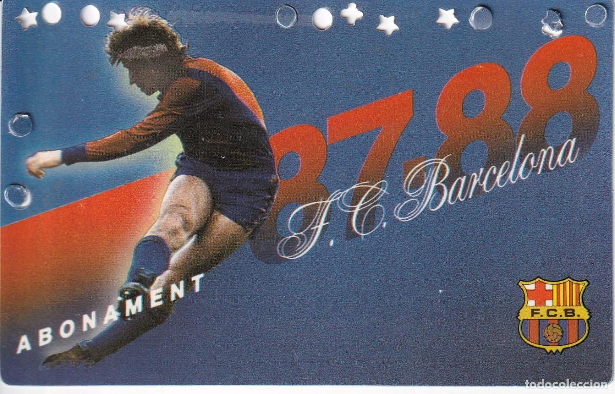 Coleccionismo deportivo: CARNET DE SOCIO DEL FUTBOL CLUB BARCELONA DEL A&Ntilde;O 1987-88 TRIBUNA 1&ordf; GRADERIA (BAR&Ccedil;A)