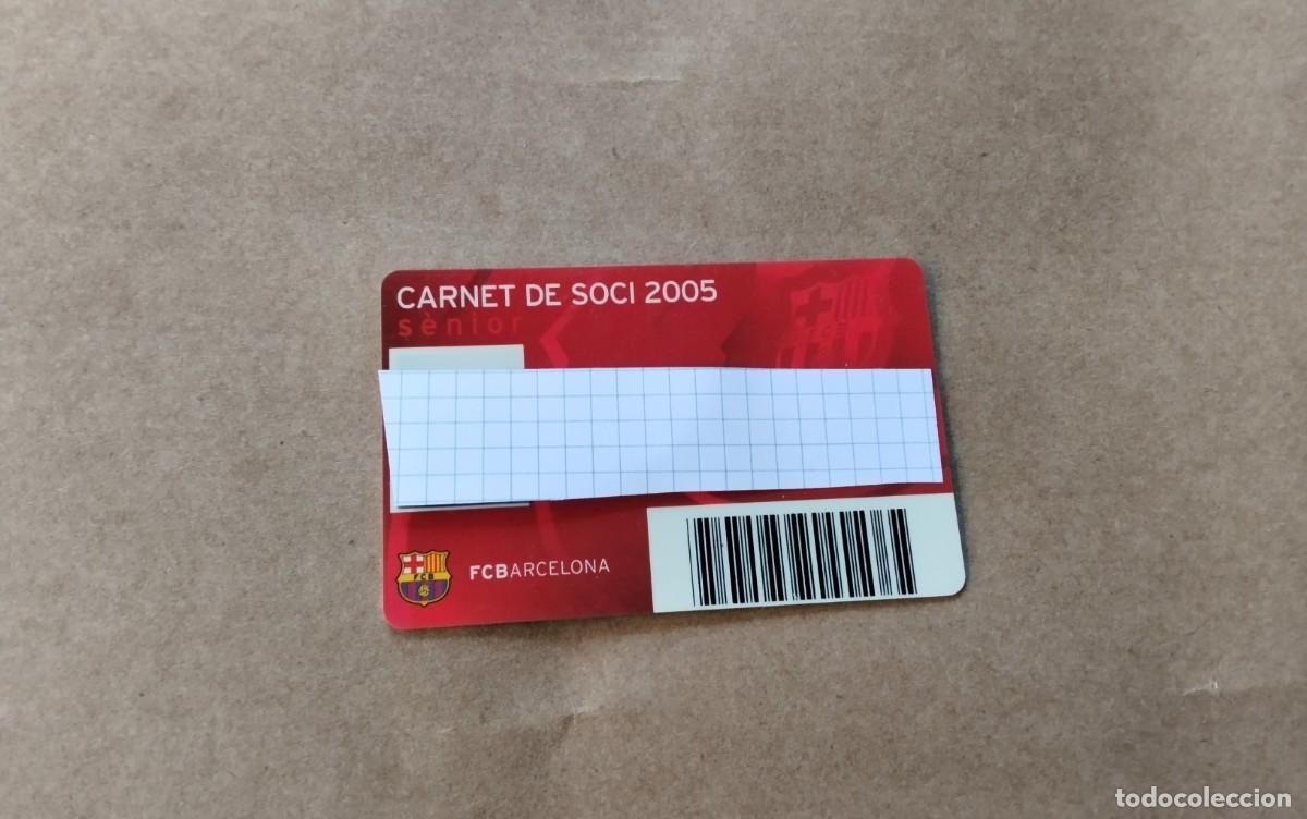 Coleccionismo deportivo: F.C. BARCELONA CARNET DE SOCIO A&Ntilde;O 2005
