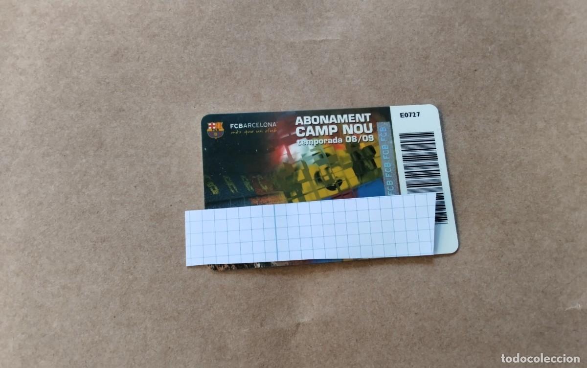Coleccionismo deportivo: F.C. BARCELONA CARNET DE ABONAMENT TEMPORADA 08/09