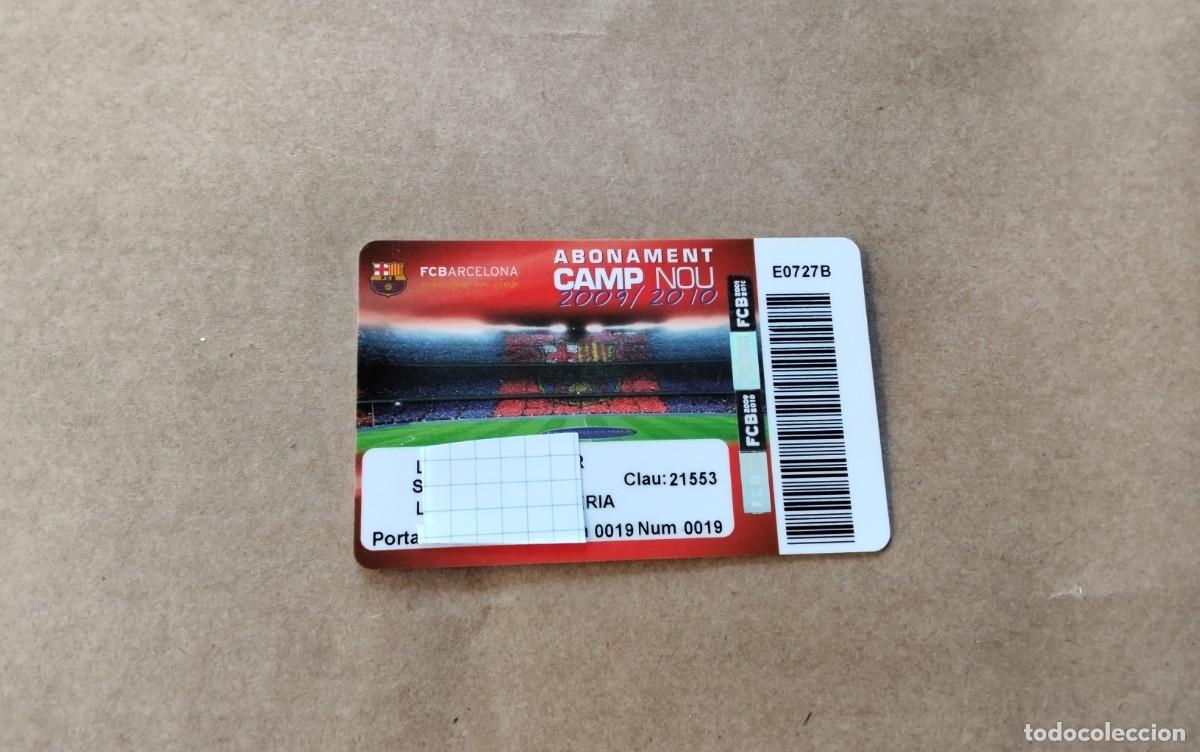 Coleccionismo deportivo: F.C. BARCELONA CARNET DE ABONO TEMPORADA 2009/2010