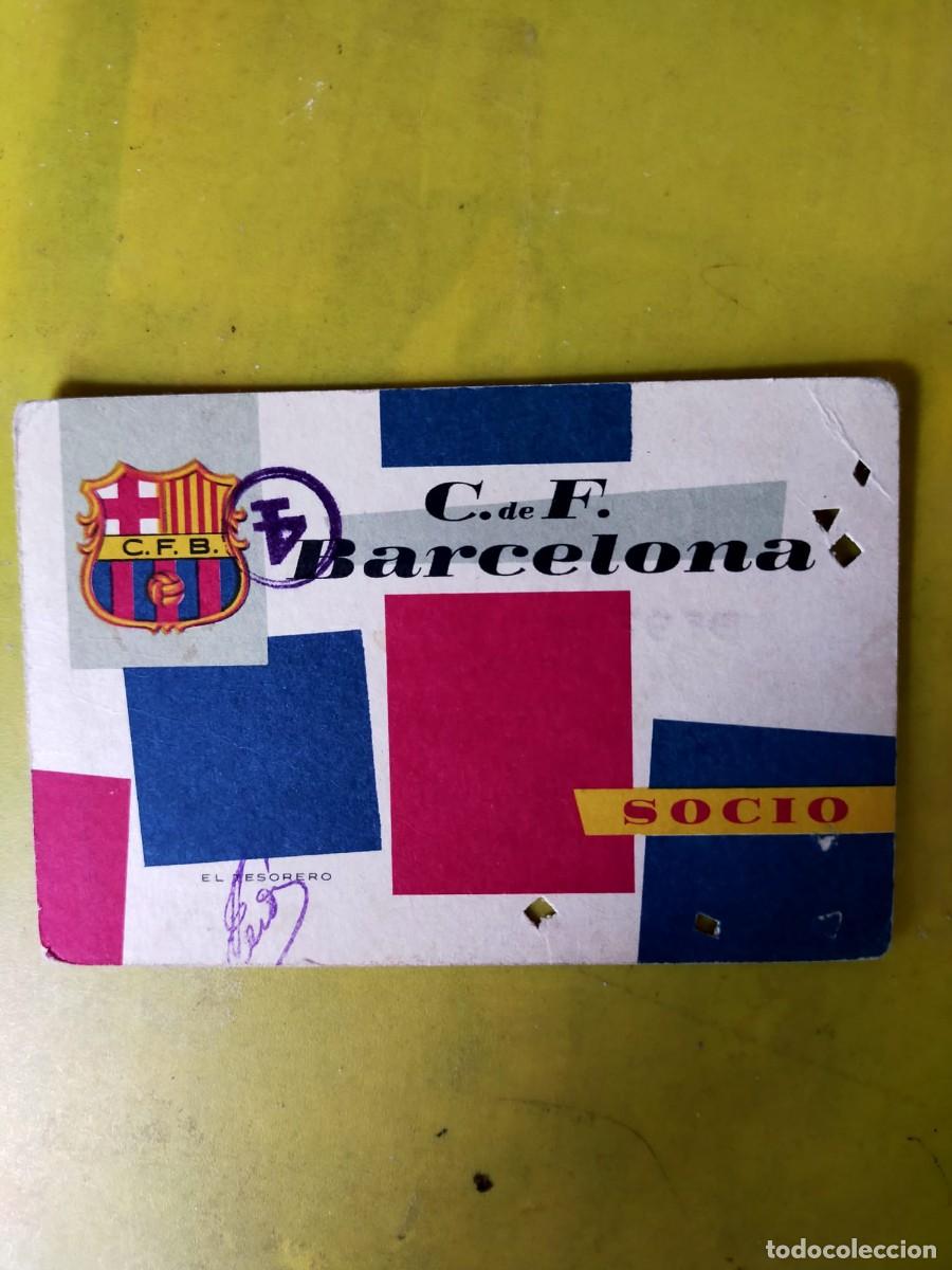 Coleccionismo deportivo: 1960 CARNET SOCIO FC BARCELONA 1&ordm; TRIMESTRE BAR&Ccedil;A