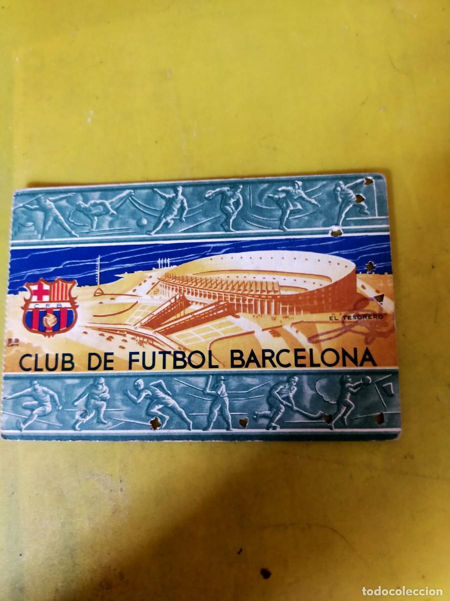 Coleccionismo deportivo: BAR&Ccedil;A ABONO ASIENTO FC BARCELONA A&Ntilde;O/TEMPORADA 1956- 2&ordm; TRIMESTRE