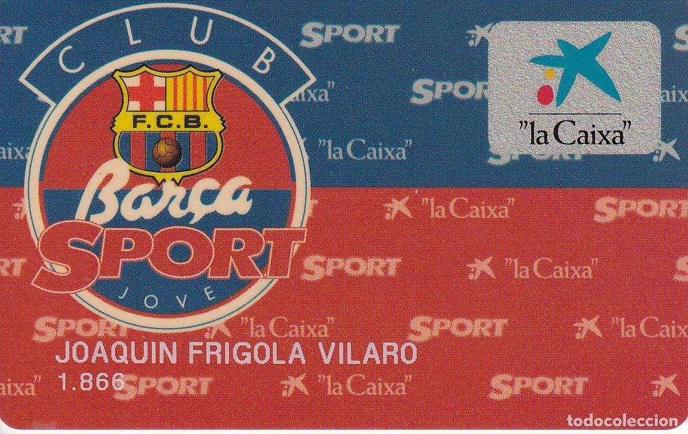 Coleccionismo deportivo: CARNET DE SOCIO DE FUTBOL CLUB BARCELONA -BAR&Ccedil;A SPORT JOVE (LA CAIXA)