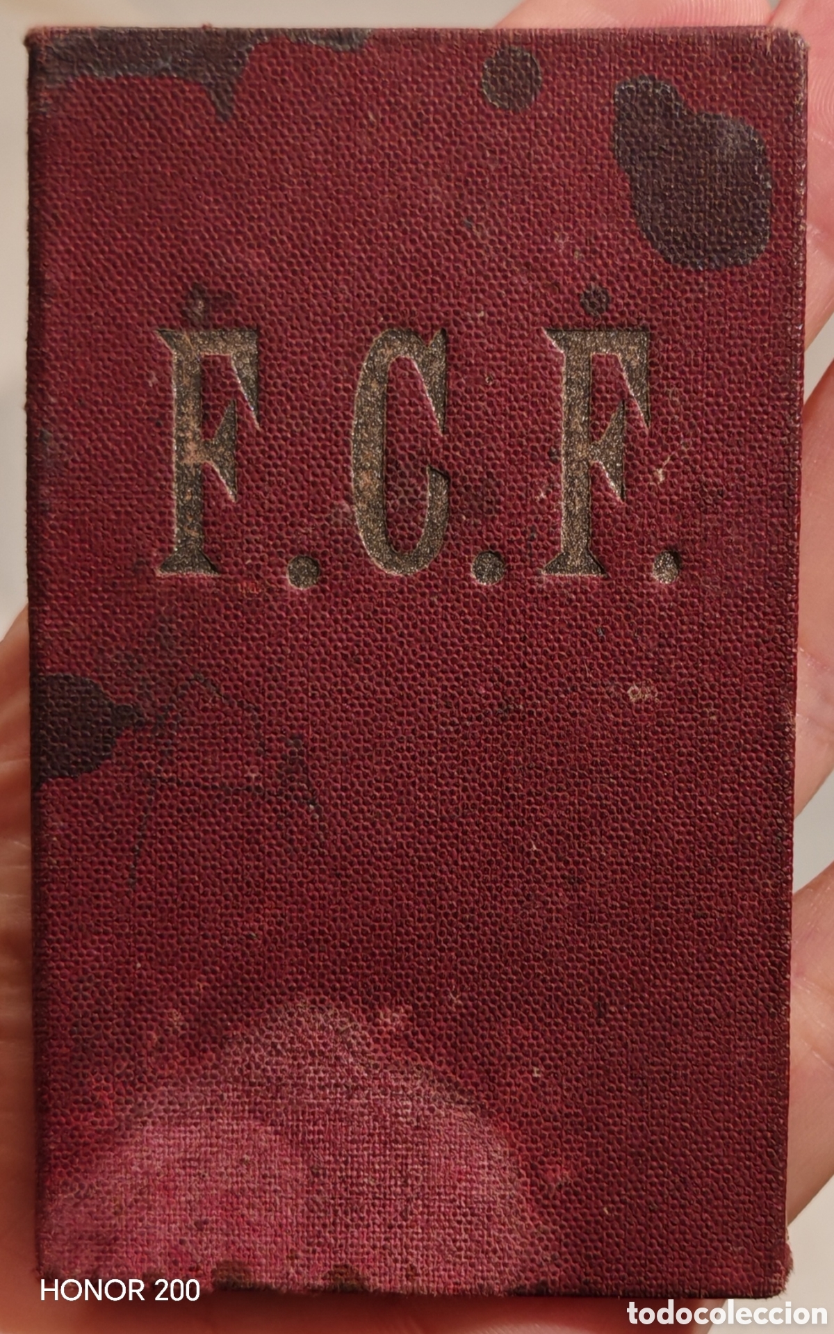 Coleccionismo deportivo: Carnet F.C.F - Federaci&oacute;n Comercial de Futbol - Belgrano Argentina. A&ntilde;o 1926. Rar&iacute;simo