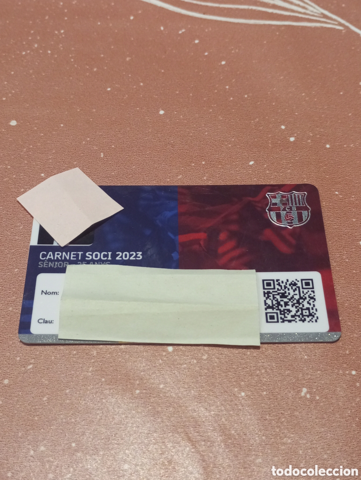 Coleccionismo deportivo: Debut Rookie Lamine Yamal Carnet de socio 2023 FC Barcelona (29/04/2023 Bar&ccedil;a 4-0 Betis)