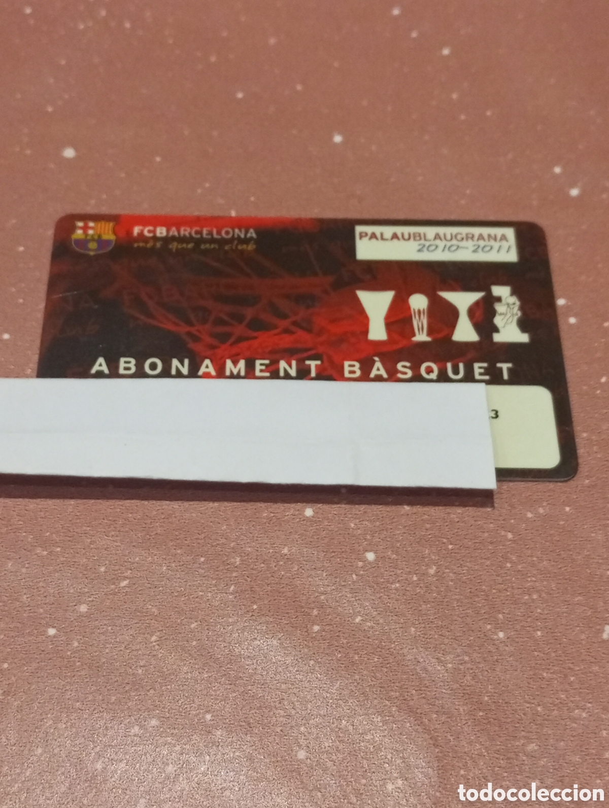 Coleccionismo deportivo: CARNET ABONO FC BARCELONA BALONCESTO B&Aacute;SQUET 2010 2011 PALAU BLAUGRANA