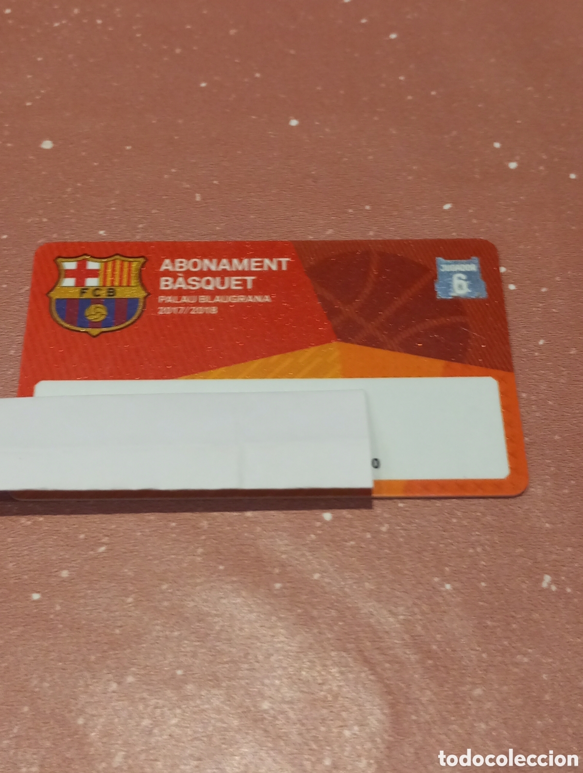 Coleccionismo deportivo: CARNET ABONO FC BARCELONA BALONCESTO B&Aacute;SQUET 2017 2018 PALAU BLAUGRANA