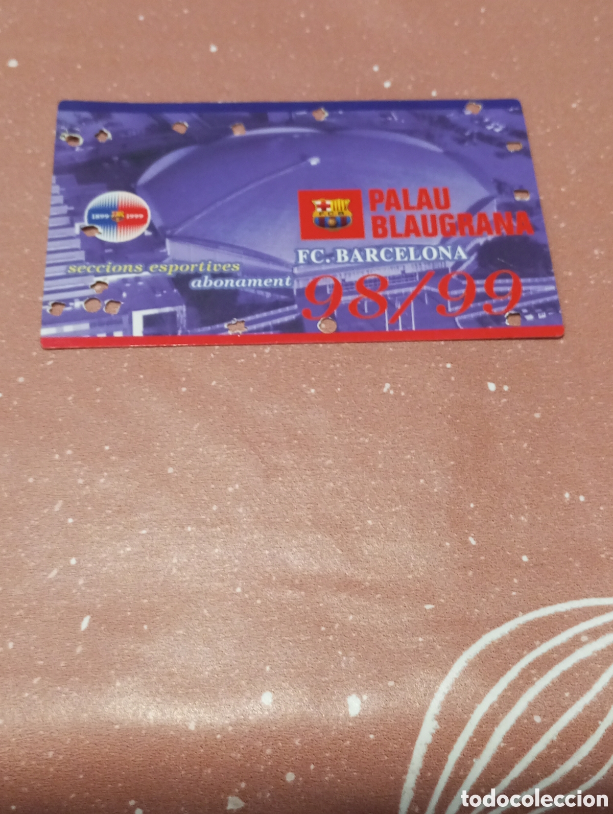 Sammelleidenschaft Sport: PAU GASOL 1ER A&Ntilde;O ROOKIE CARNET ABONO FC BARCELONA SECCIONS ESPORTIVES 1998 1999 PALAU BLAUGRANA